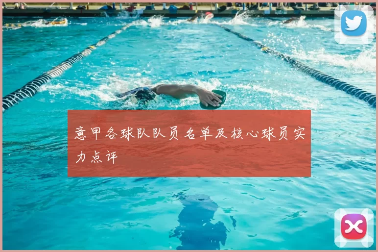 意甲各球队队员名单及核心球员实力点评