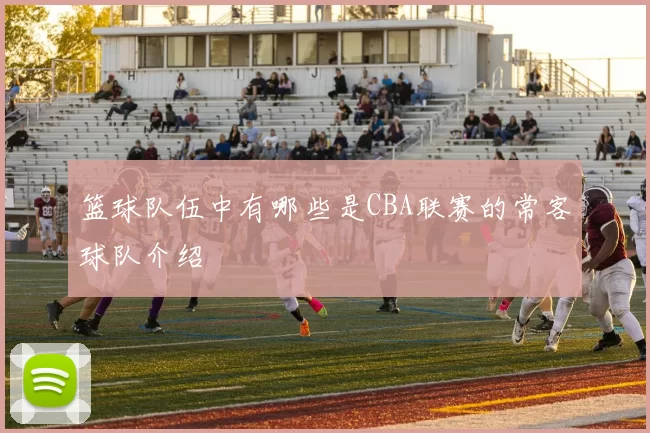 篮球队伍中有哪些是CBA联赛的常客球队介绍