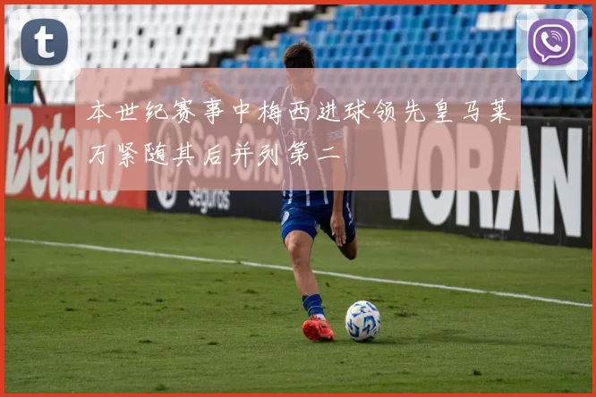 本世纪赛事中梅西进球领先皇马莱万紧随其后并列第二