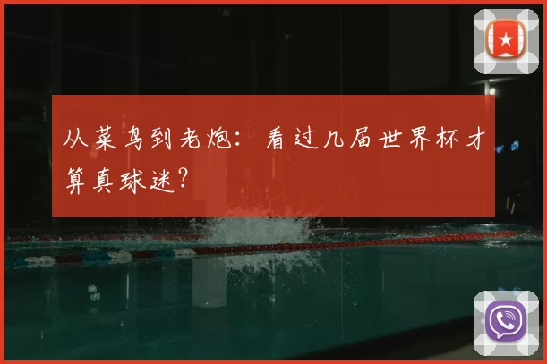 从菜鸟到老炮:看过几届世界杯才算真球迷?